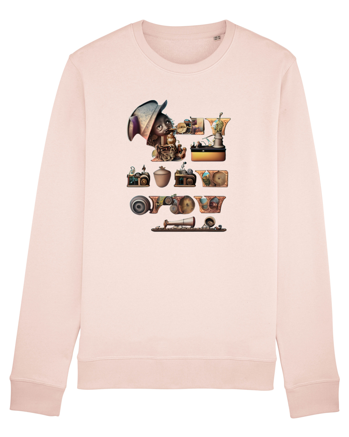 Bluză mânecă lungă Unisex Rise Candy Pink