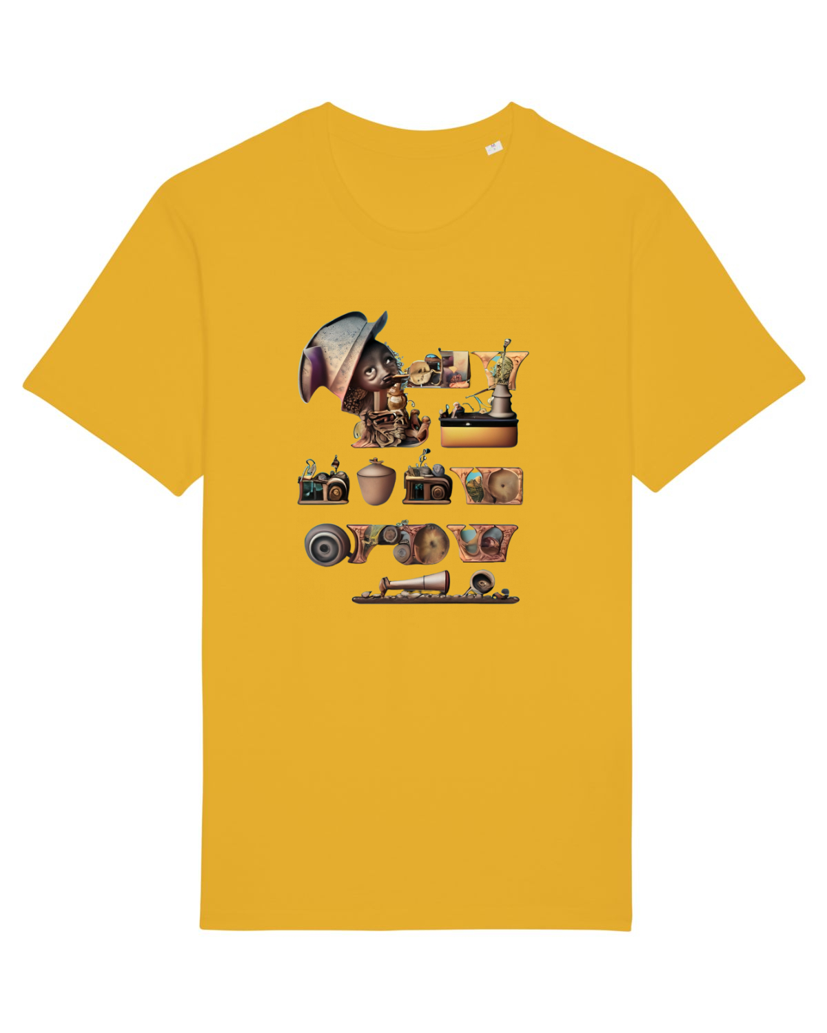 Tricou mânecă scurtă Unisex Rocker Spectra Yellow