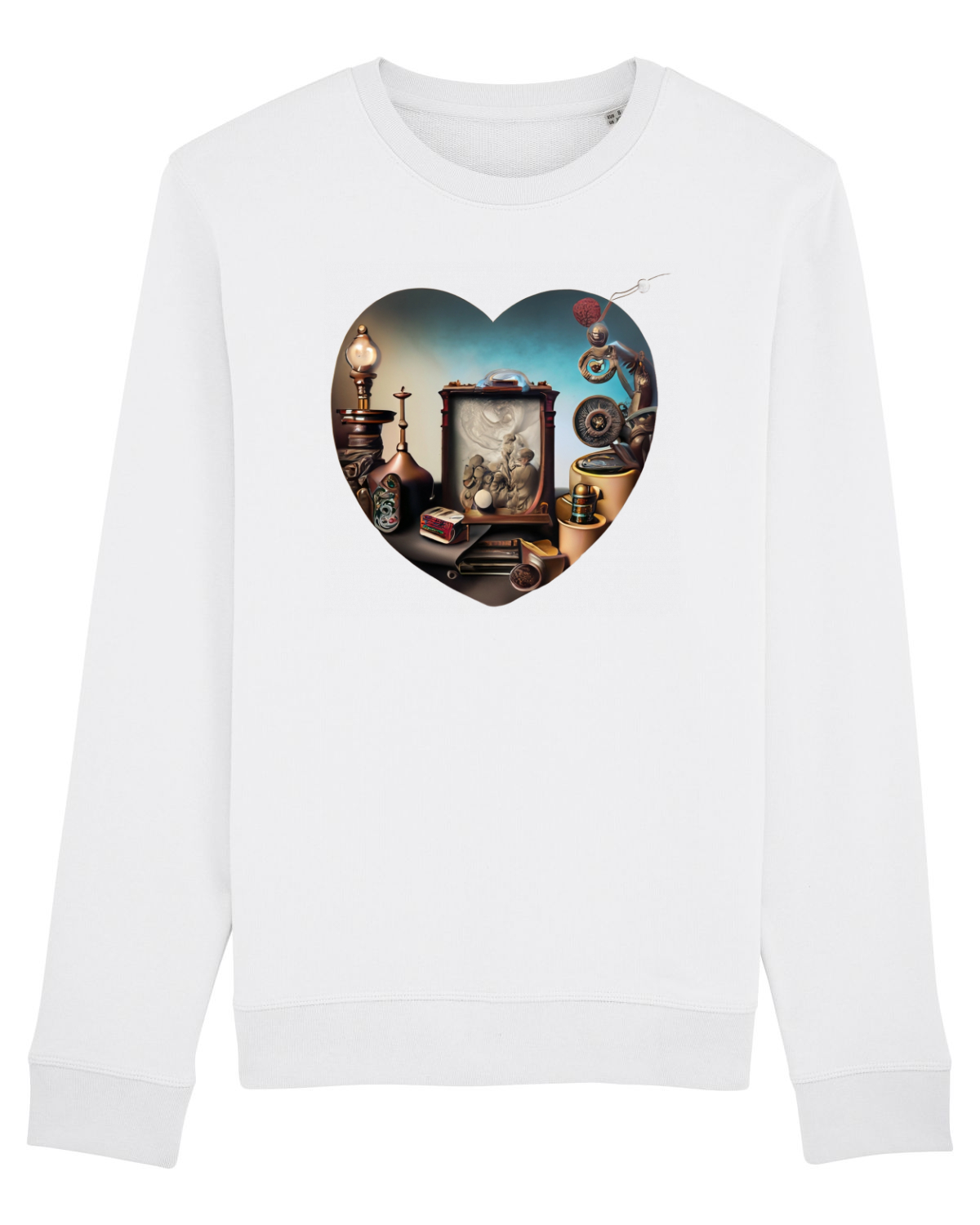 Bluză mânecă lungă Unisex Rise White