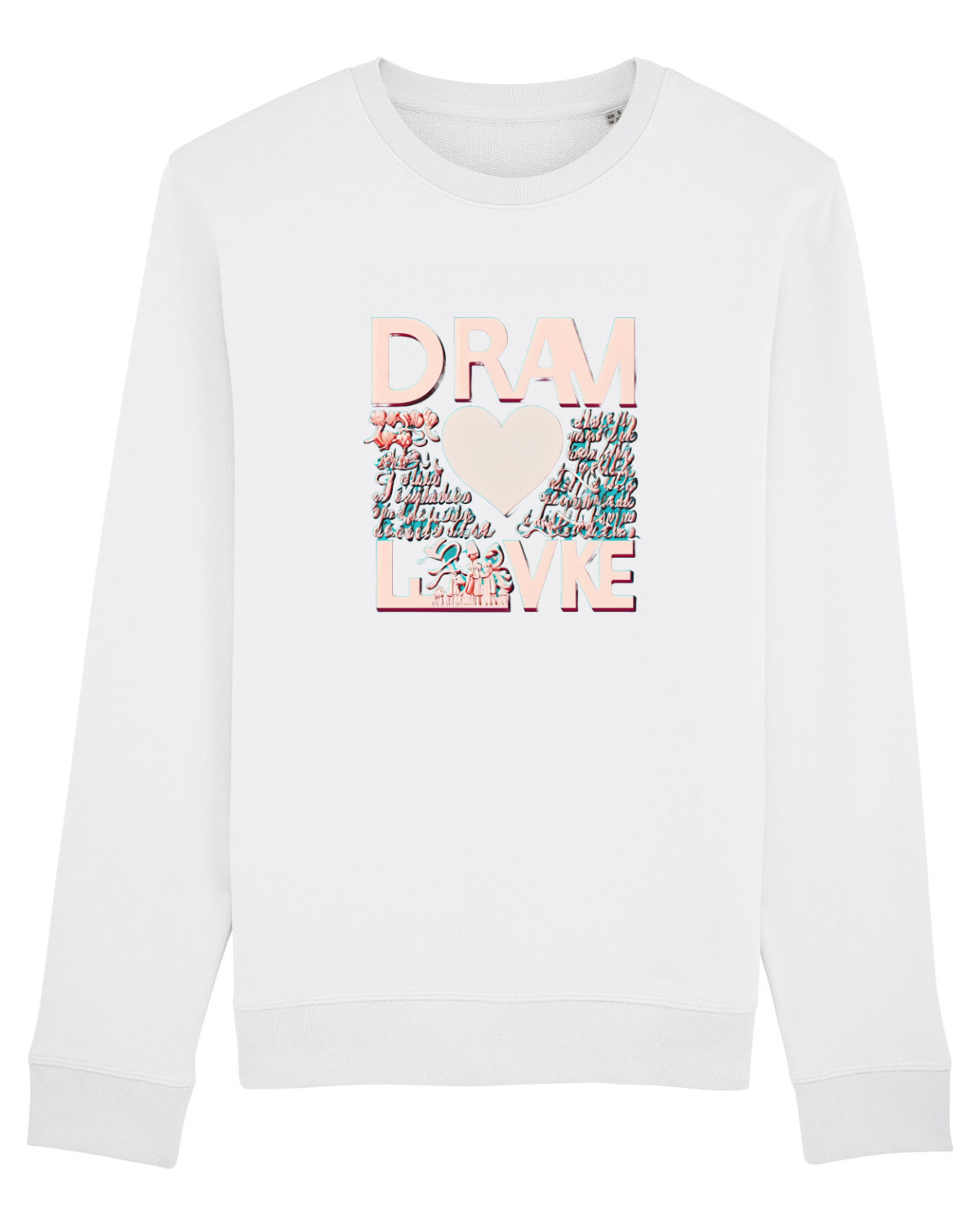Bluză mânecă lungă Unisex Rise White