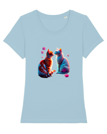 Feline Florale Fusion Sky Blue