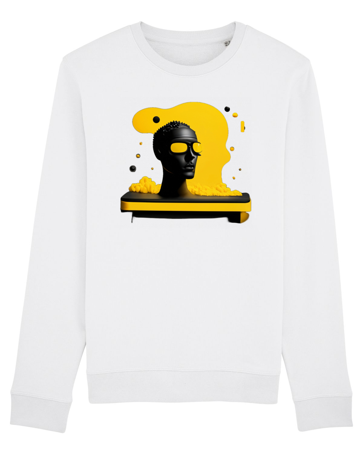 Bluză mânecă lungă Unisex Rise White
