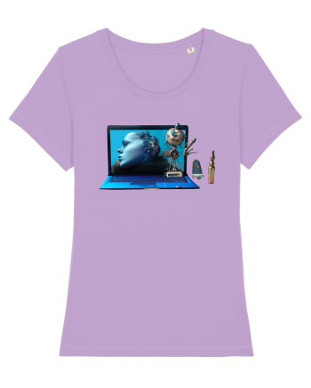 Cyber-Tech Chic Lavender Dawn