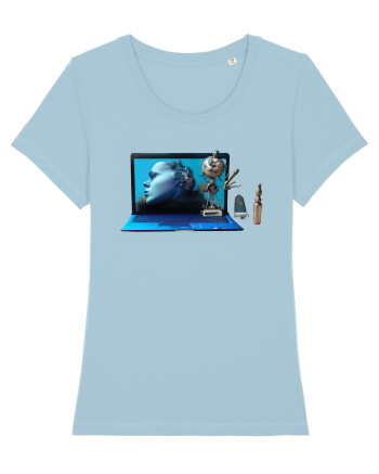 Cyber-Tech Chic Sky Blue