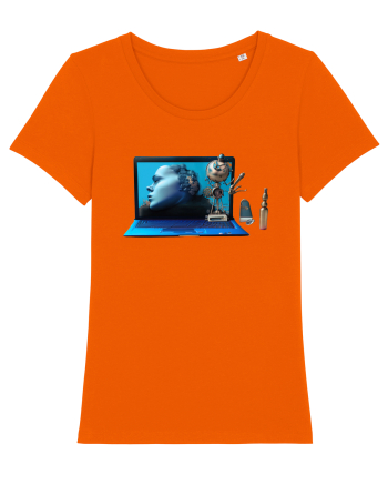 Cyber-Tech Chic Bright Orange