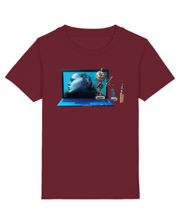 Cyber-Tech Chic Burgundy