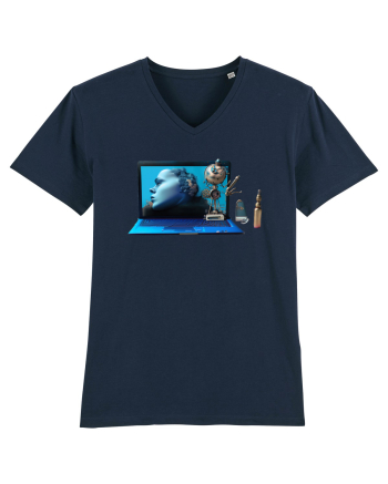 Cyber-Tech Chic French Navy