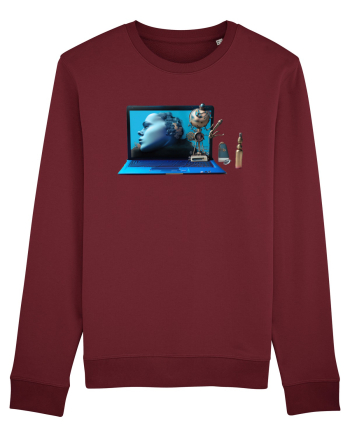 Cyber-Tech Chic Burgundy