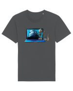 Cyber-Tech Chic Tricou mânecă scurtă Unisex Rocker