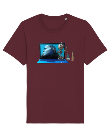 Cyber-Tech Chic Burgundy