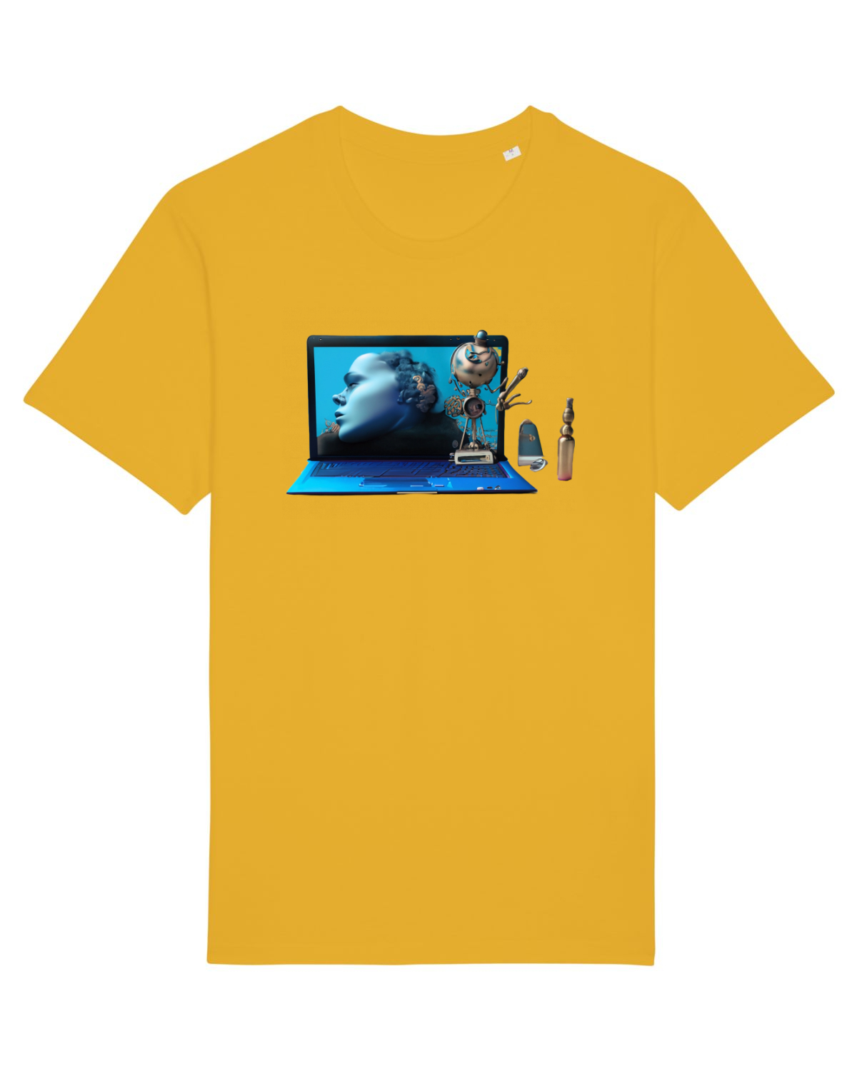 Tricou mânecă scurtă Unisex Rocker Spectra Yellow