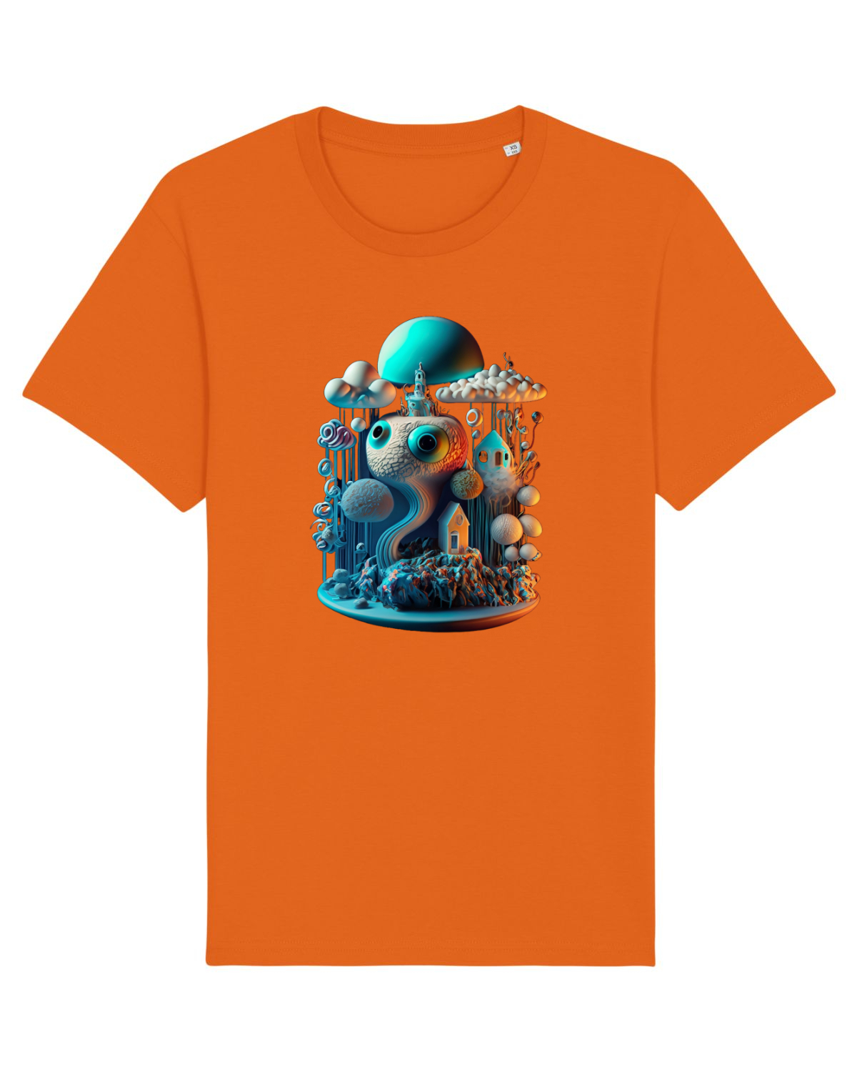 Tricou mânecă scurtă Unisex Rocker Bright Orange
