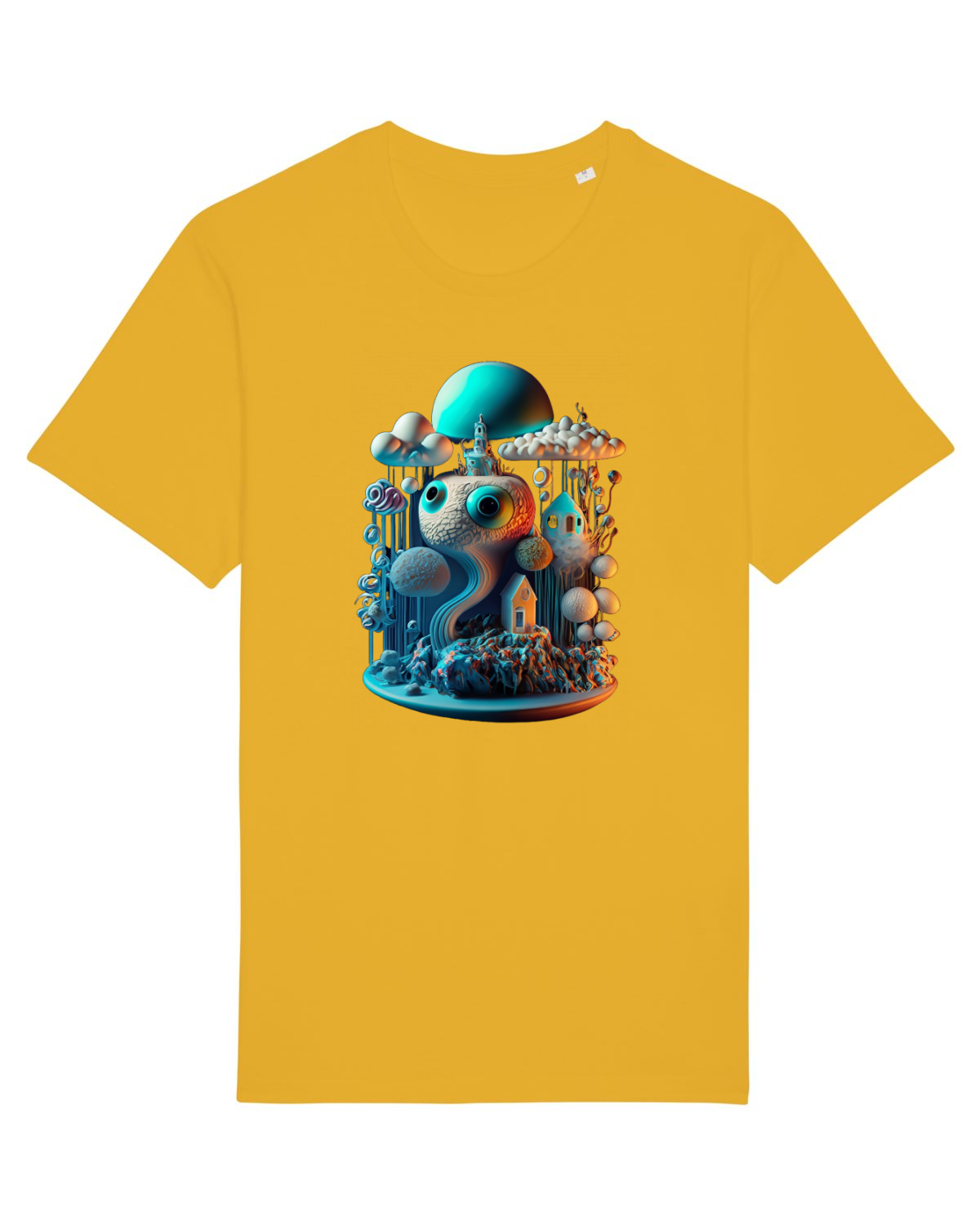 Tricou mânecă scurtă Unisex Rocker Spectra Yellow