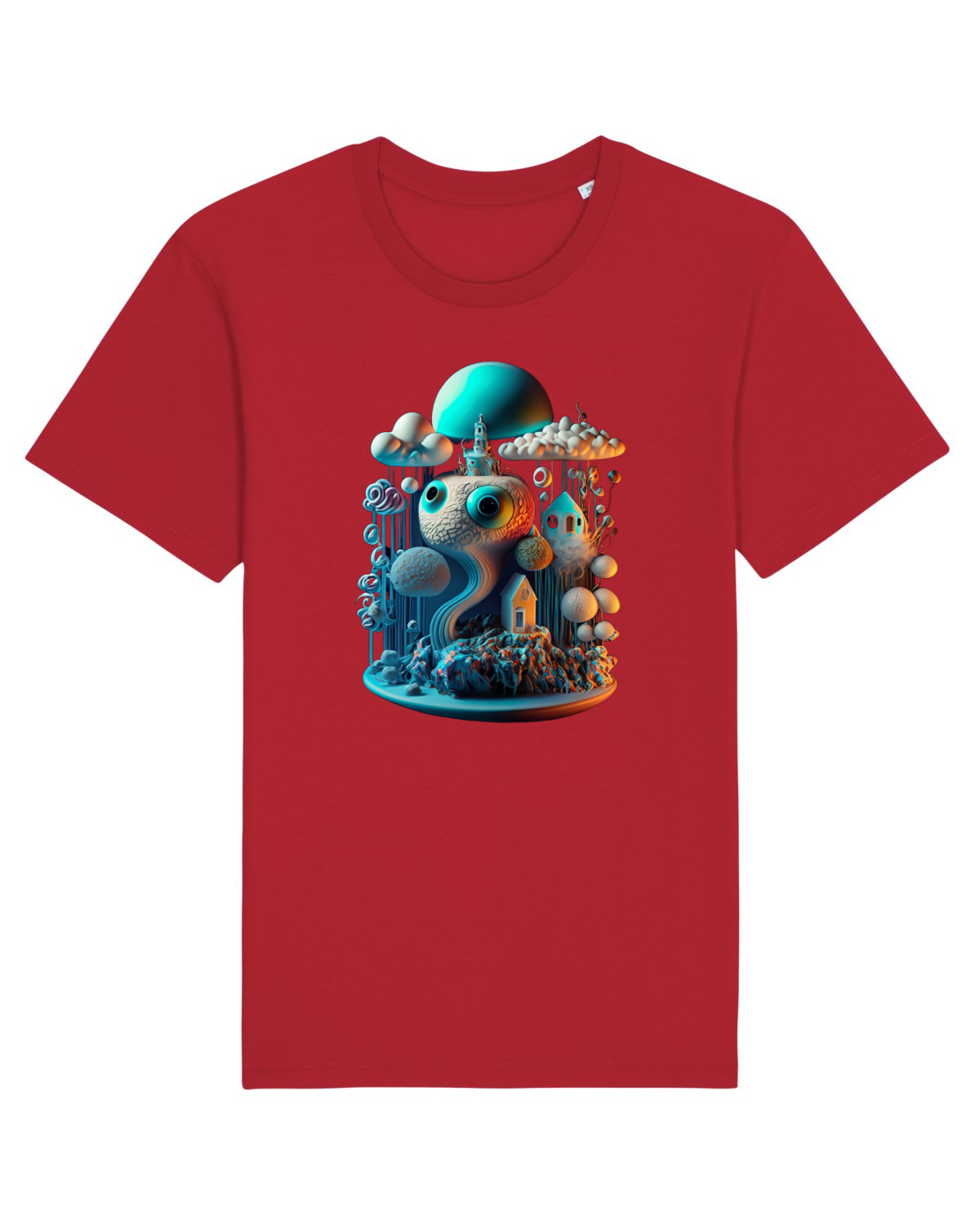 Tricou mânecă scurtă Unisex Rocker Red