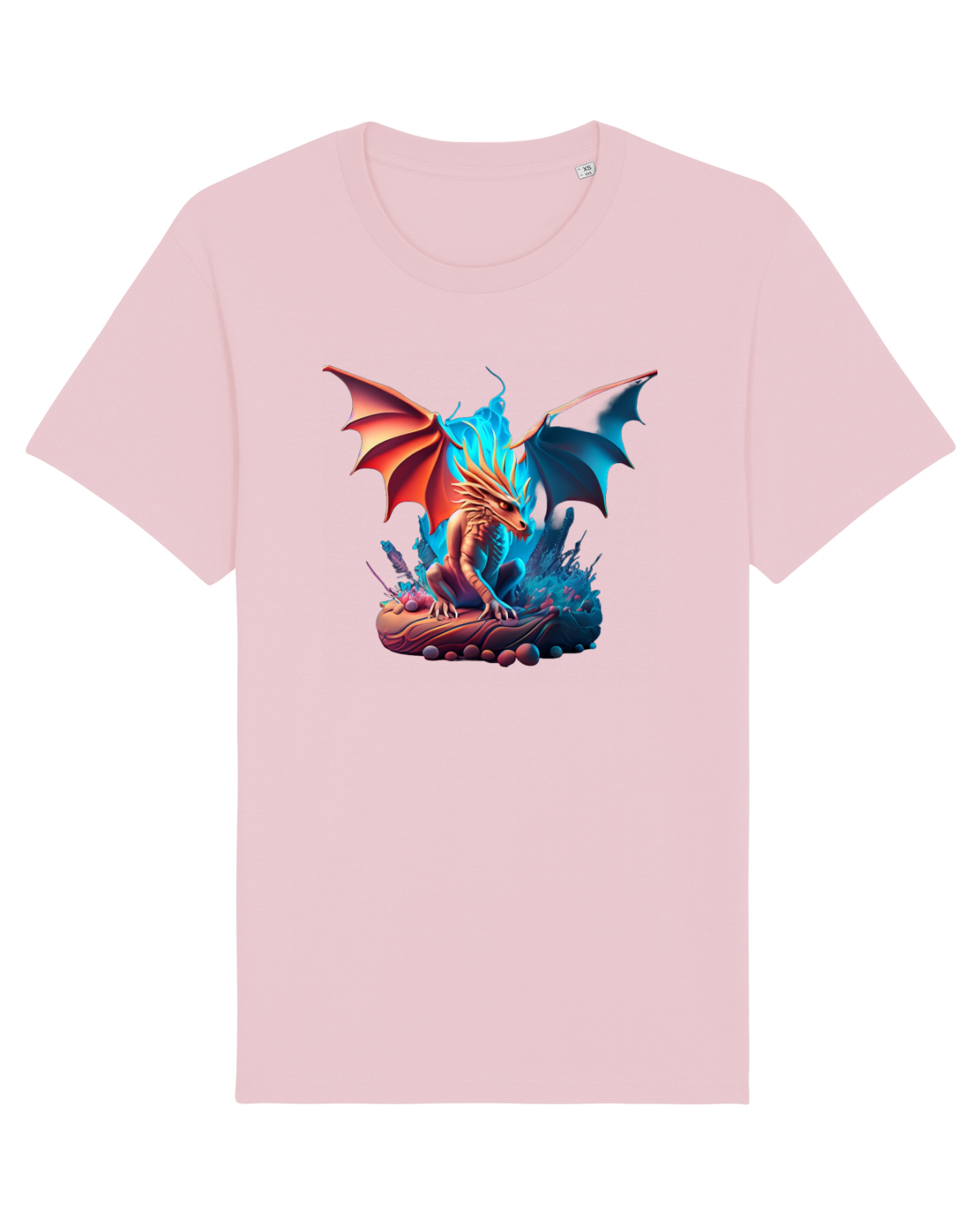 Tricou mânecă scurtă Unisex Rocker Cotton Pink