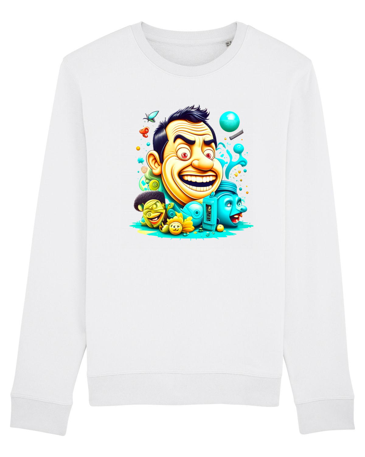 Bluză mânecă lungă Unisex Rise White