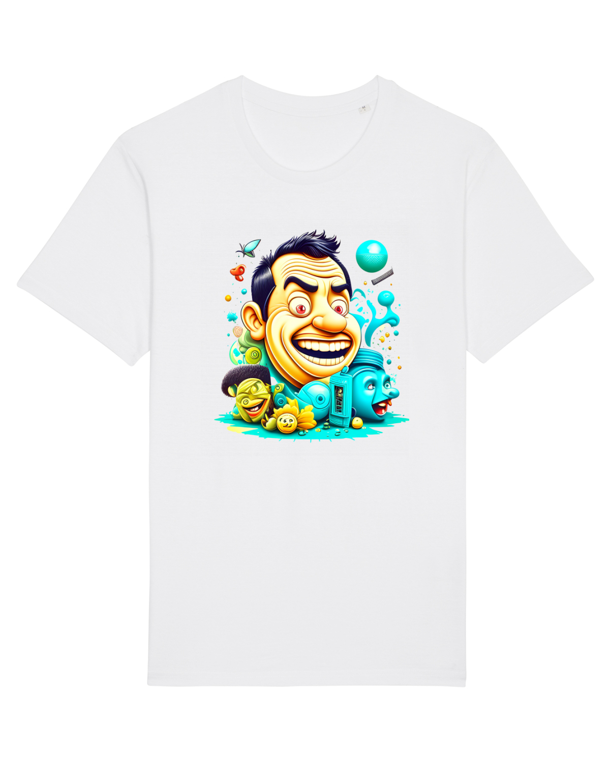 Tricou mânecă scurtă Unisex Rocker White