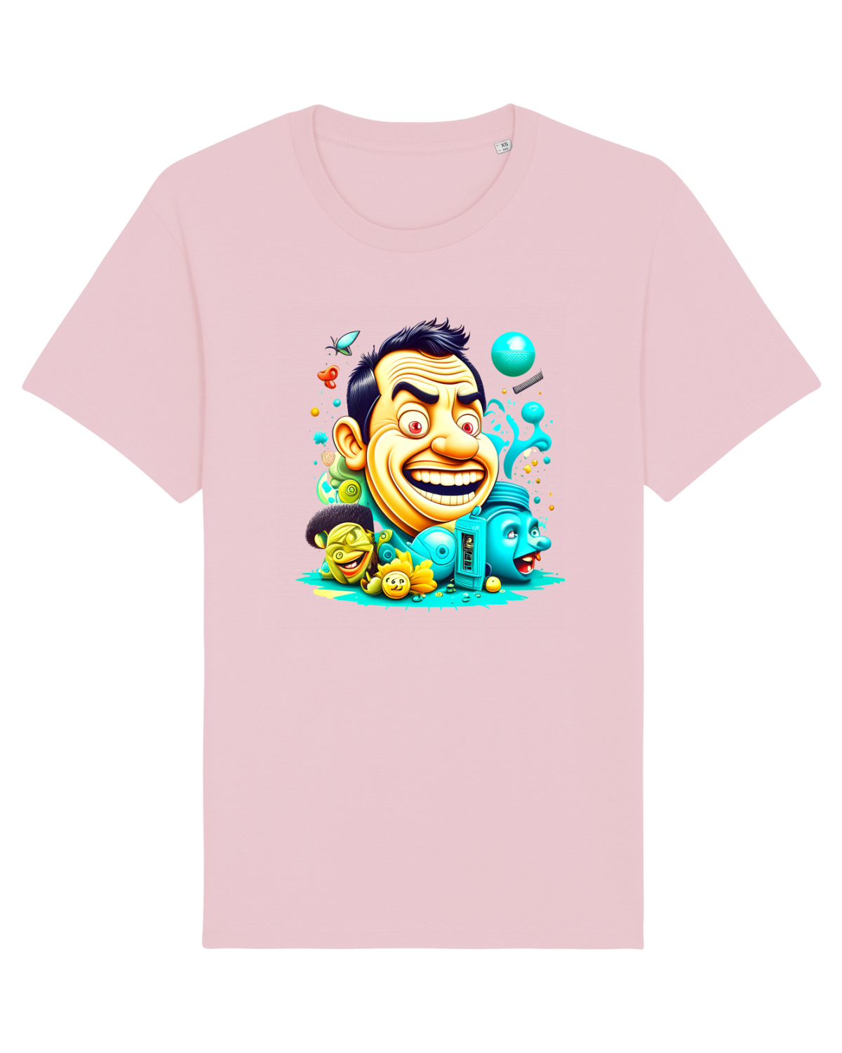 Tricou mânecă scurtă Unisex Rocker Cotton Pink