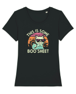 boosheet Tricou mânecă scurtă guler larg fitted Damă Expresser