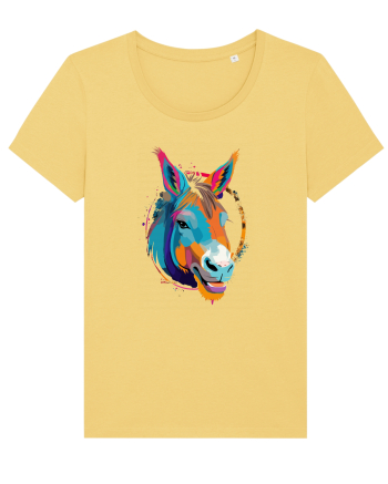 Vibrant Equine Spirit: Colorful Donkey Jojoba