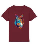 Vibrant Equine Spirit: Colorful Donkey Tricou mânecă scurtă  Copii Mini Creator
