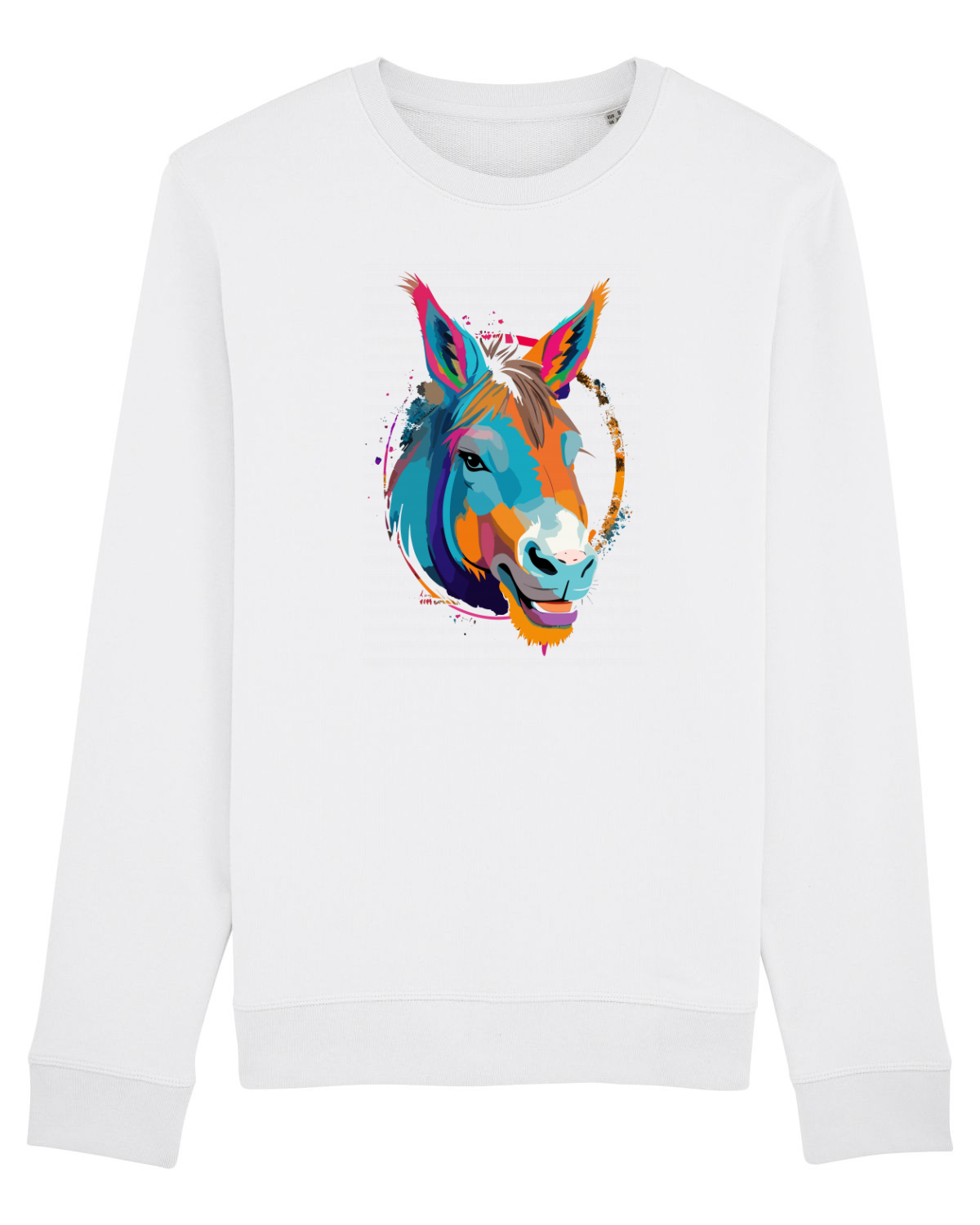 Bluză mânecă lungă Unisex Rise White