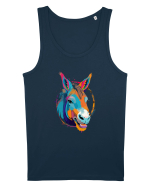 Vibrant Equine Spirit: Colorful Donkey Maiou Bărbat Runs