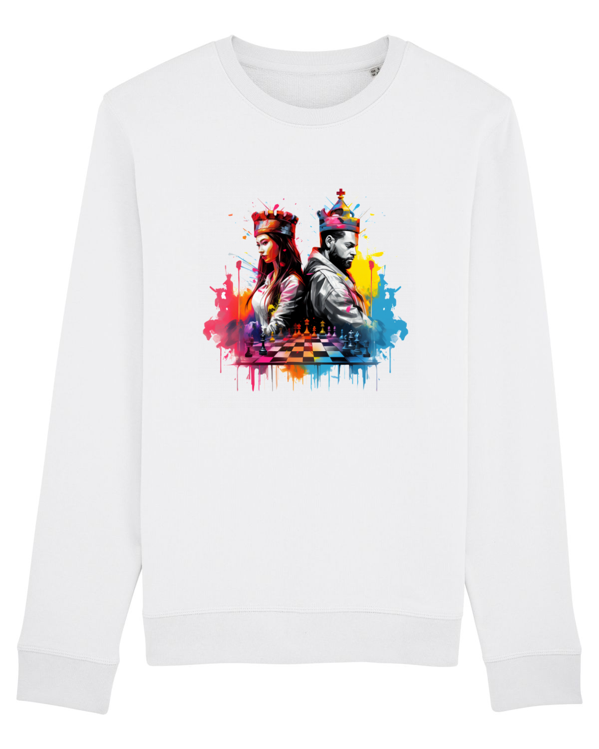 Bluză mânecă lungă Unisex Rise White