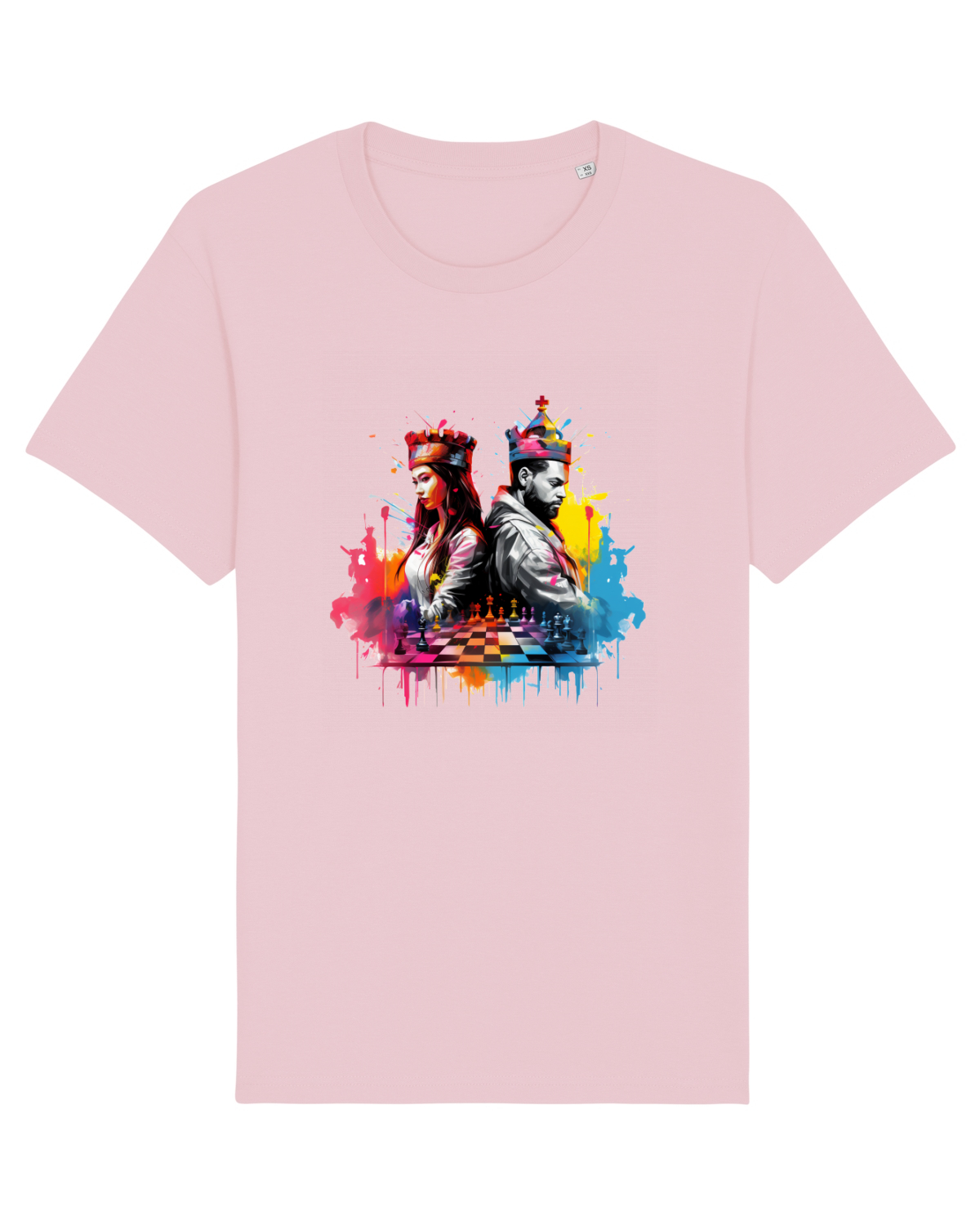Tricou mânecă scurtă Unisex Rocker Cotton Pink