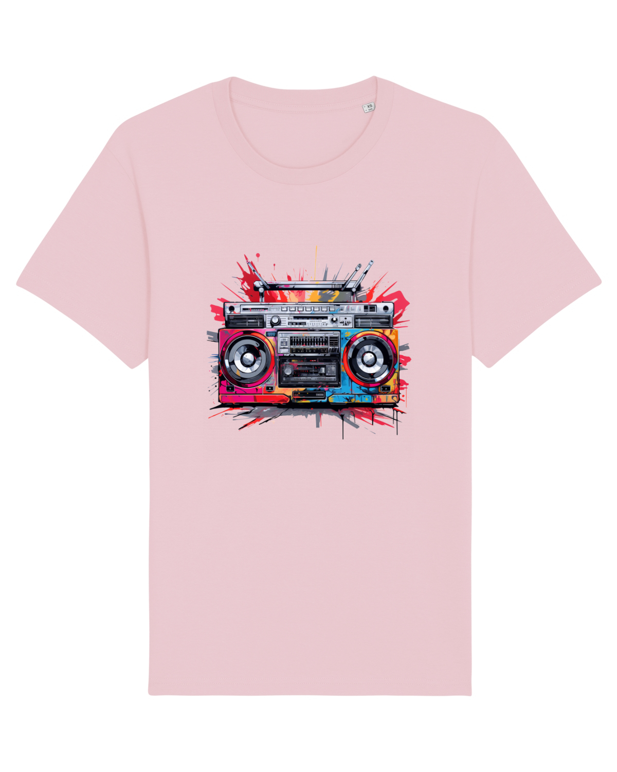 Tricou mânecă scurtă Unisex Rocker Cotton Pink