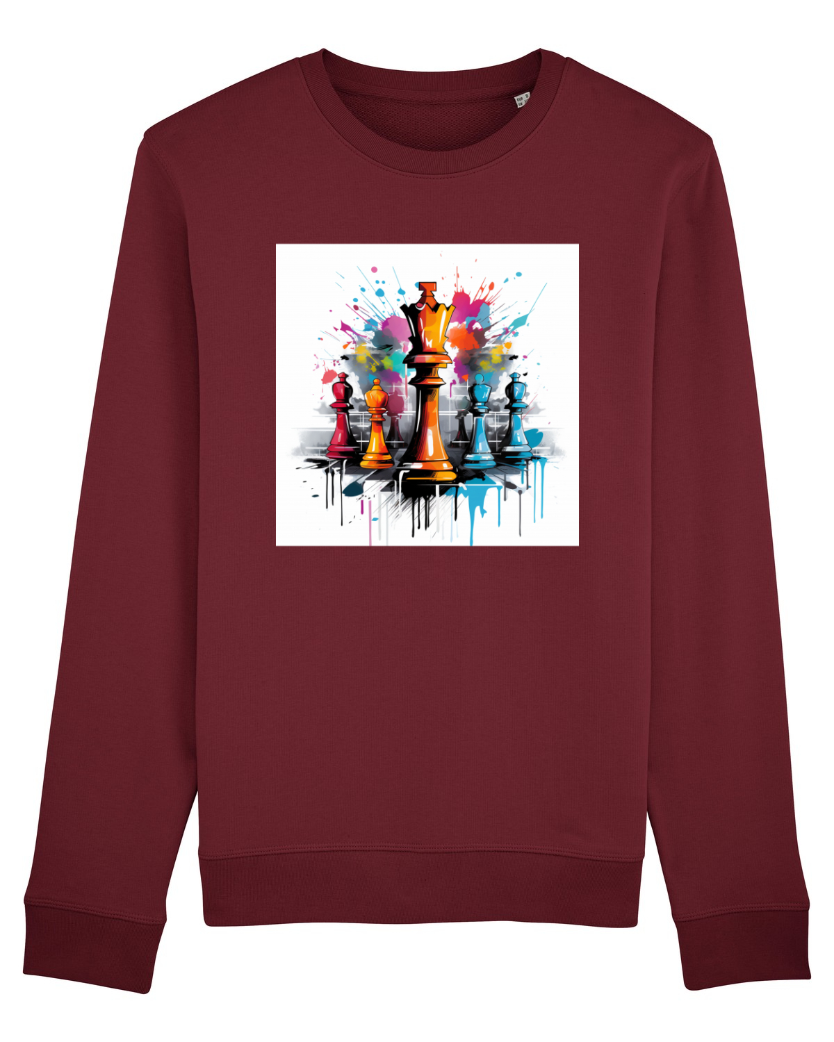 Bluză mânecă lungă Unisex Rise Burgundy