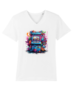 Gamer Tricou mânecă scurtă guler V Bărbat Presenter