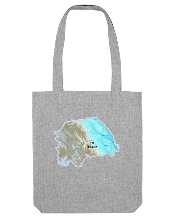 Suceava County Map Heather Grey