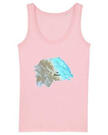 Suceava County Map Cotton Pink