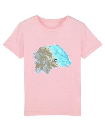 Suceava County Map Cotton Pink