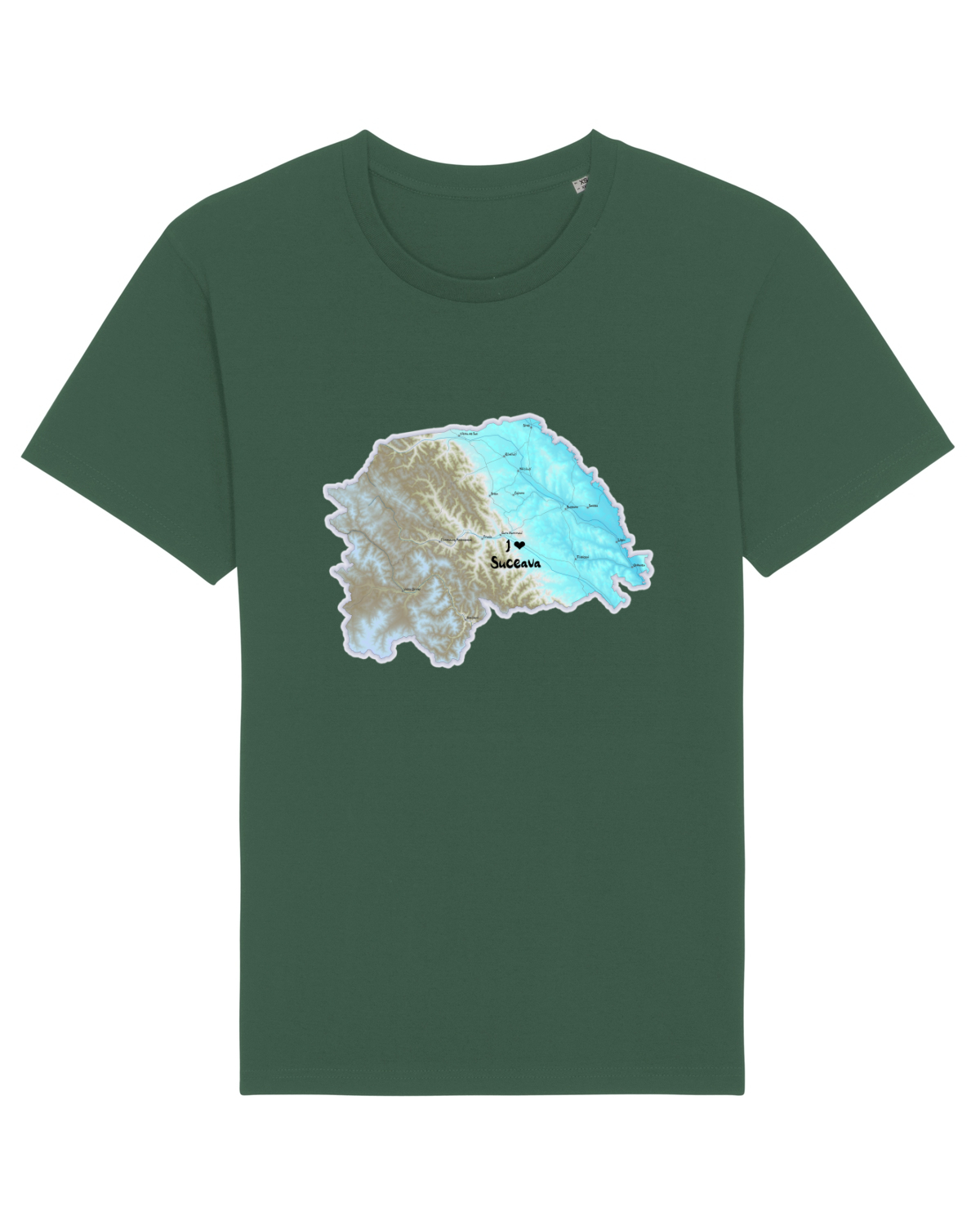 Tricou mânecă scurtă Unisex Rocker Bottle Green