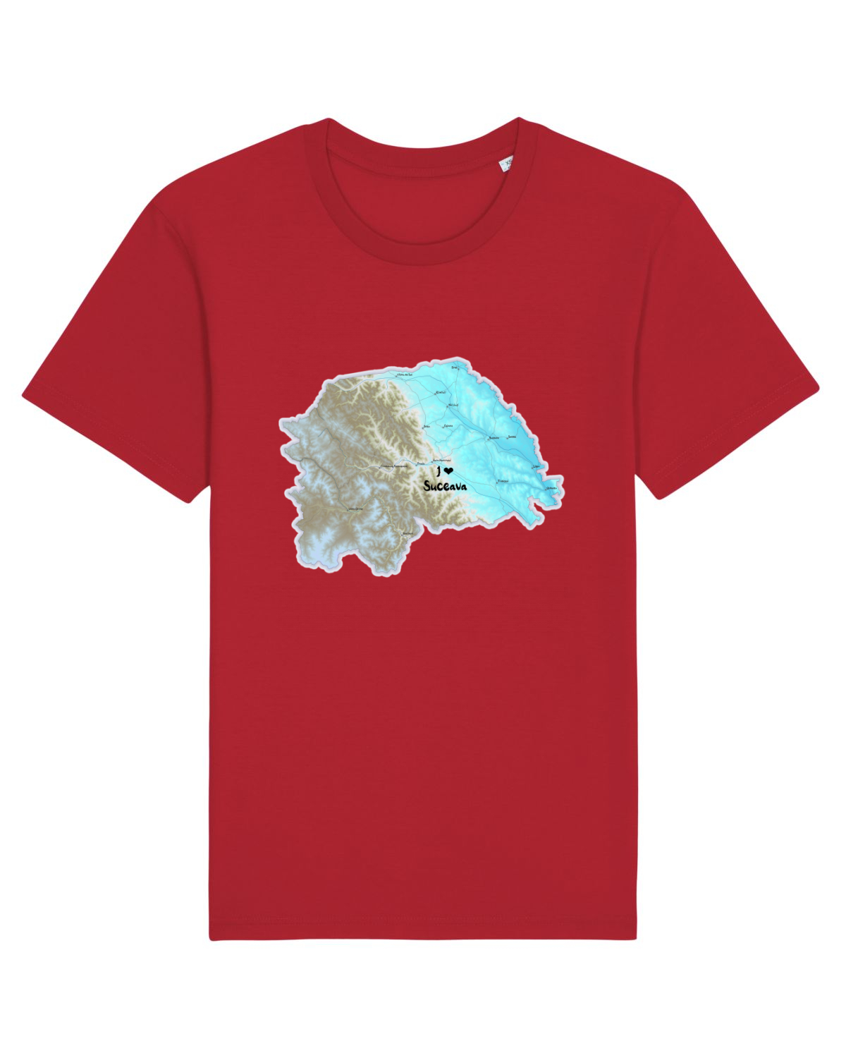 Tricou mânecă scurtă Unisex Rocker Red