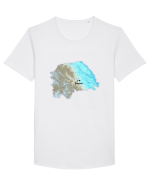 Suceava County Map Tricou mânecă scurtă guler larg Bărbat Skater
