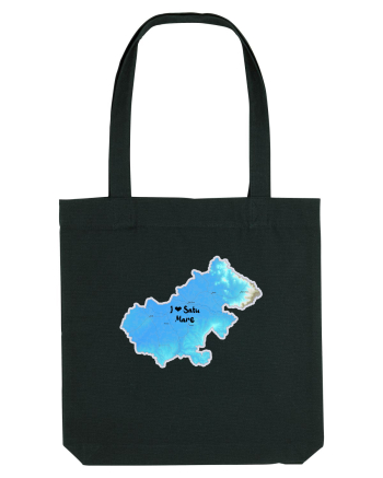 Satu Mare County Map Black