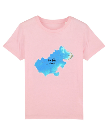 Satu Mare County Map Cotton Pink