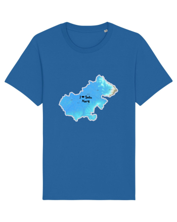 Satu Mare County Map Royal Blue