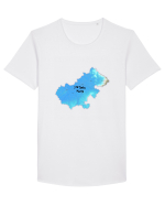 Satu Mare County Map Tricou mânecă scurtă guler larg Bărbat Skater