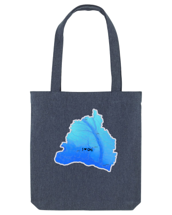 Dolj County Map Midnight Blue