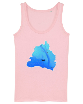 Dolj County Map Cotton Pink