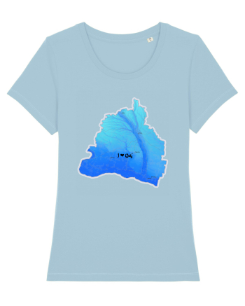 Dolj County Map Sky Blue