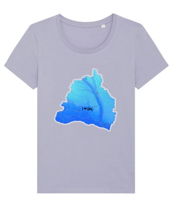 Dolj County Map Lavender