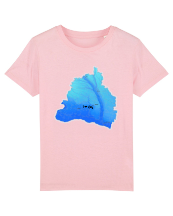 Dolj County Map Cotton Pink