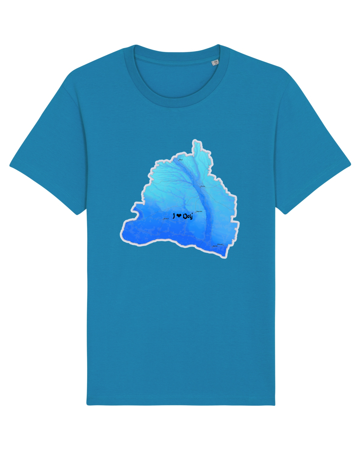 Tricou mânecă scurtă Unisex Rocker Azur