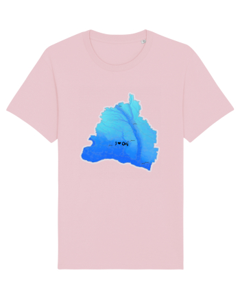 Dolj County Map Cotton Pink
