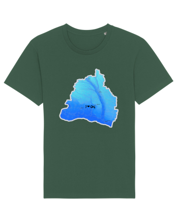 Dolj County Map Bottle Green